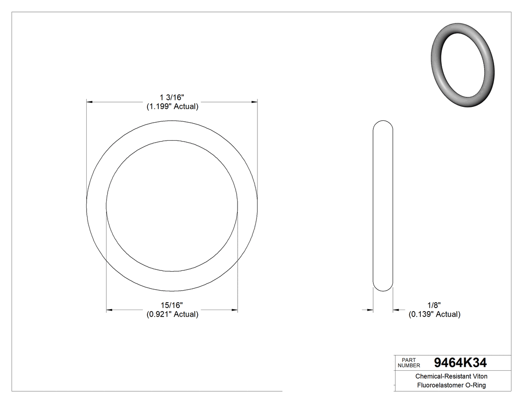 Technical drawing - 9464K34